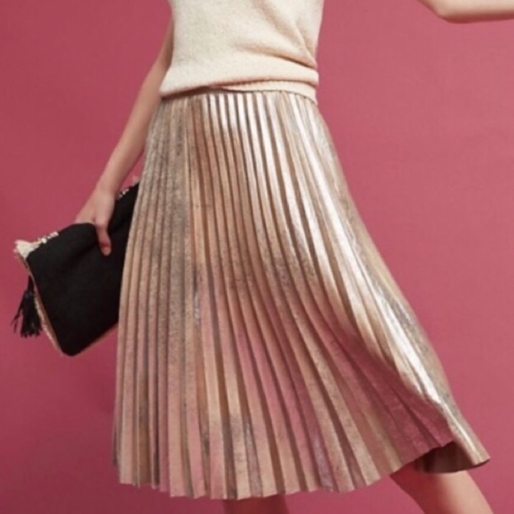 Anthropologie pleated skirt